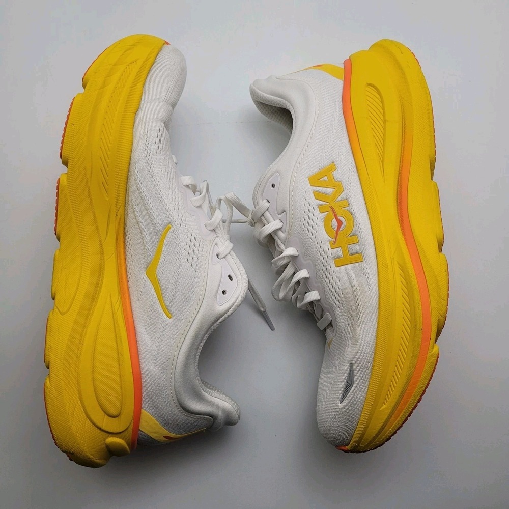 Hoka One One HOKA Bondi 9 Men 10.5 D Frost Sunflower